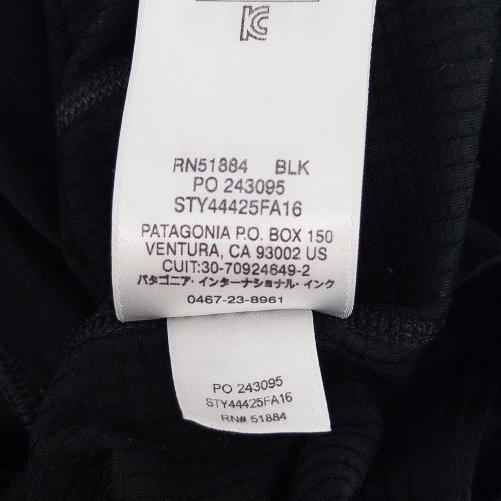 Patagonia Mens Med Midweight Capilene Crewneck Baselayer Shirt Black 44425 Gorp - Picture 9 of 9
